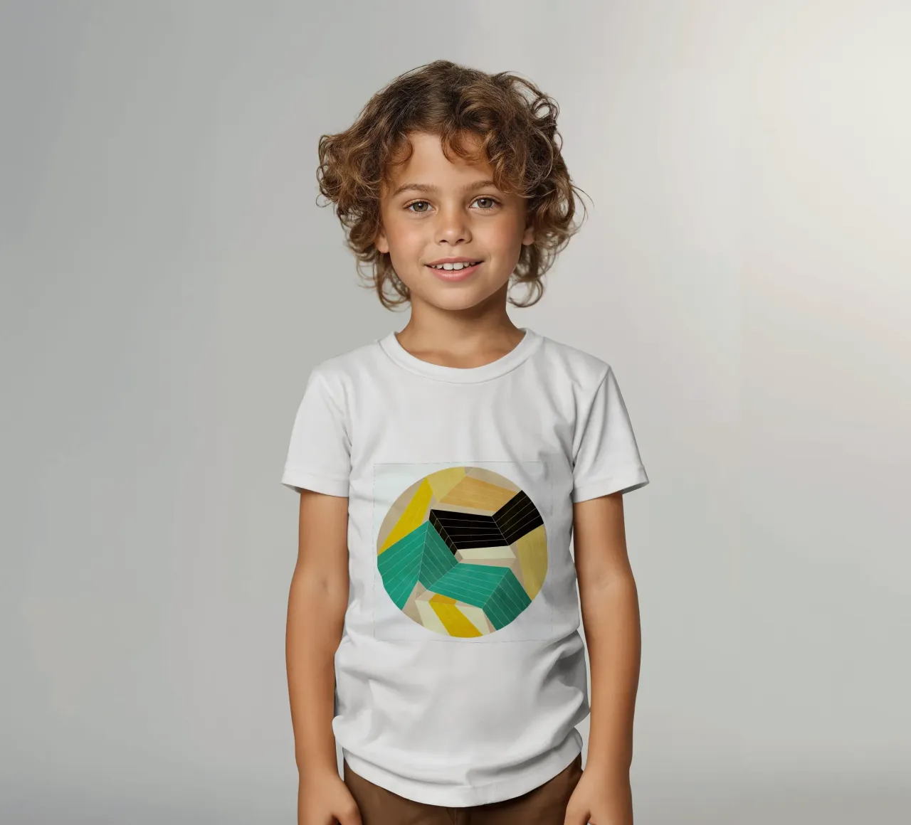 Lines Inside t-shirt bambini da Abstract 888