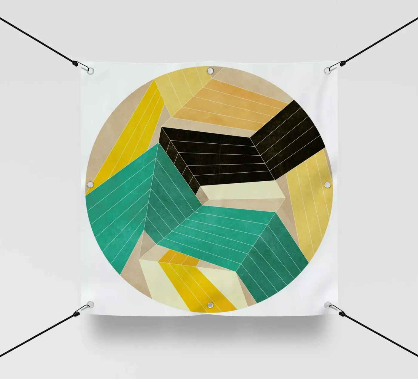 Lines Inside telo in pvc da Abstract Joy