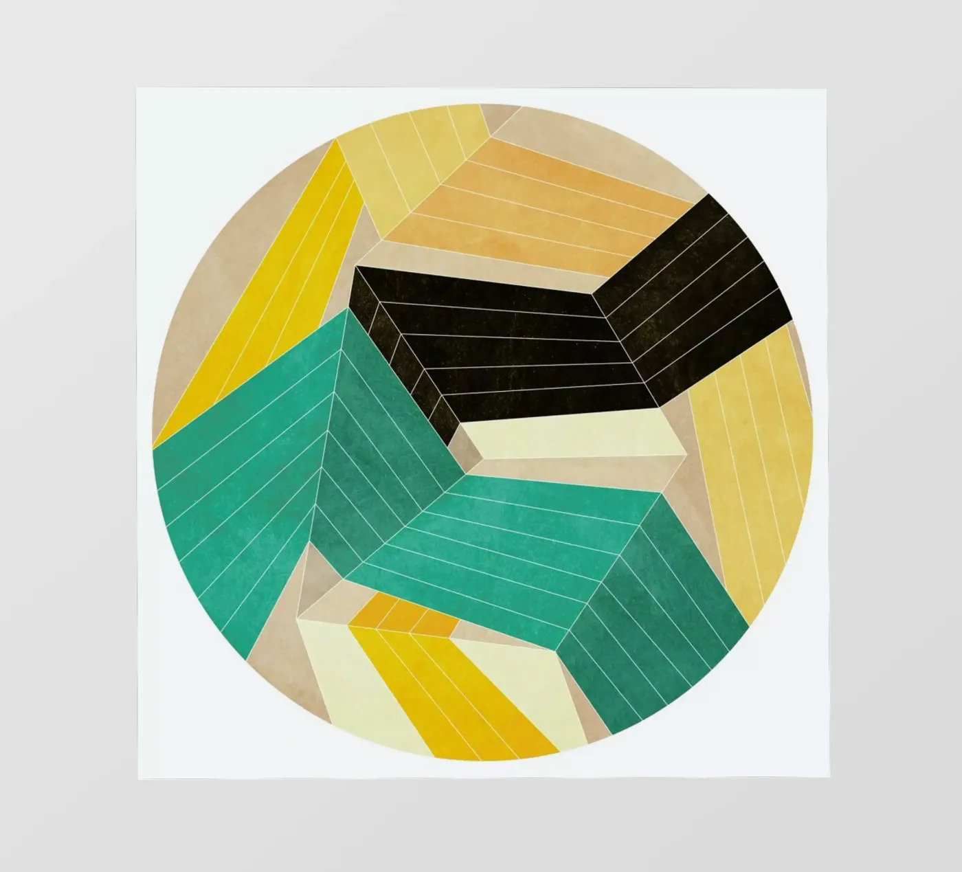 Lines Inside telo in pvc da Abstract Joy