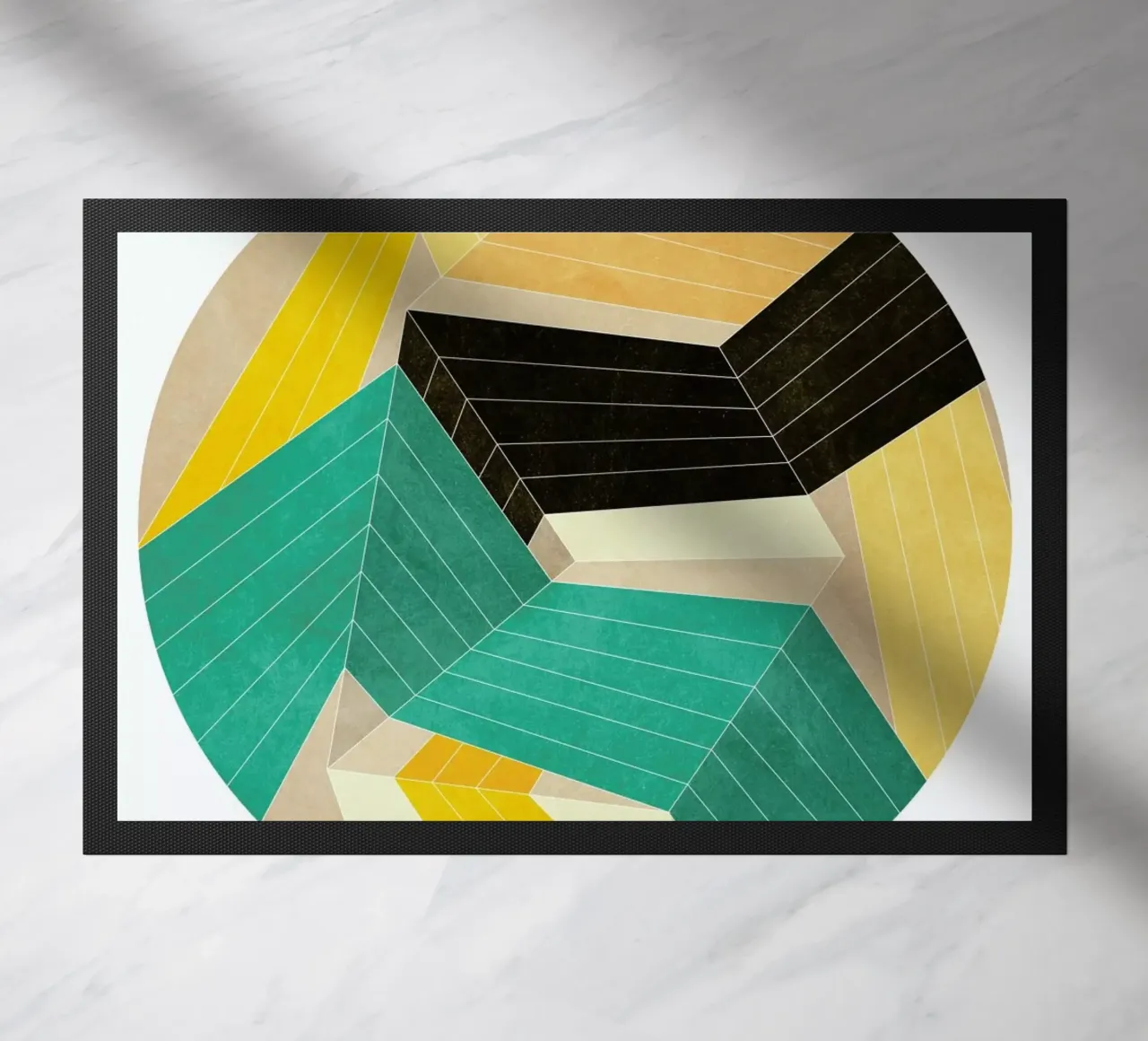 Lines Inside Fußmatte von Abstract 888