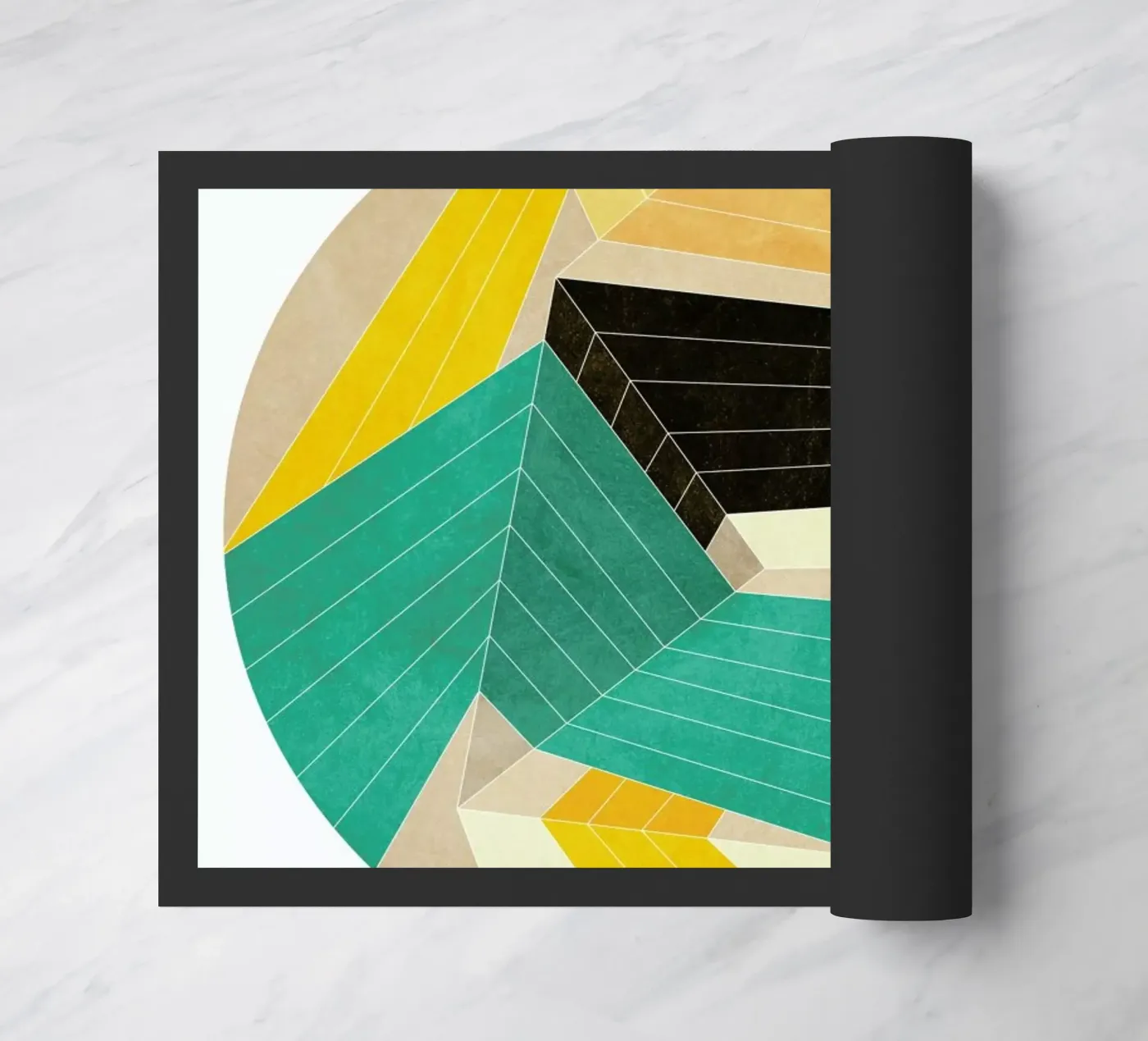 Lines Inside doormat by Abstract Joy