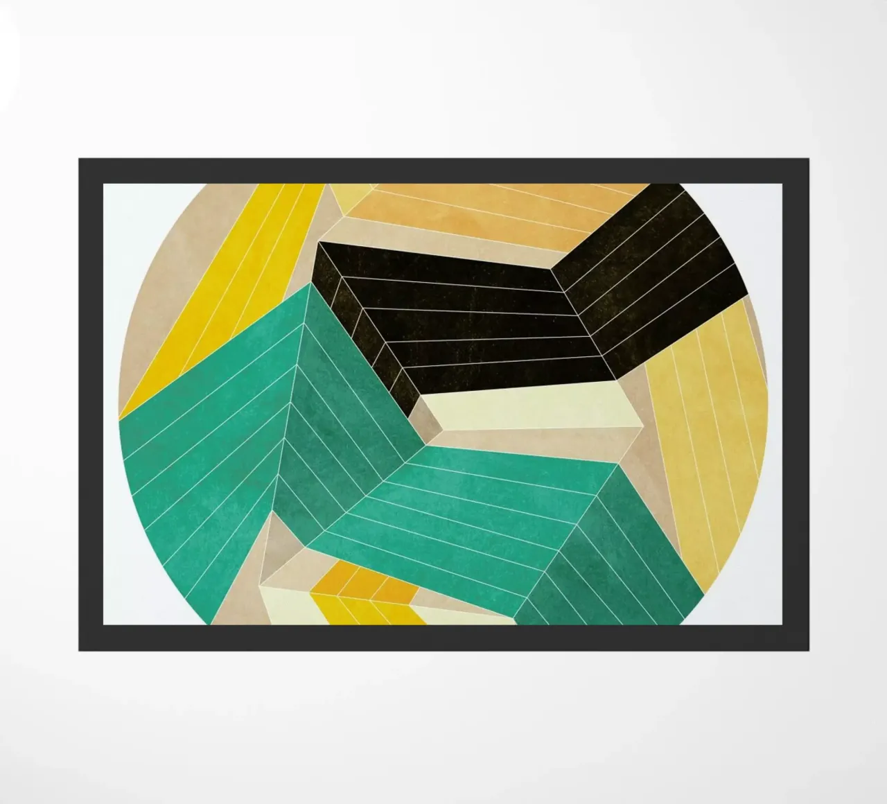 Lines Inside Fußmatte von Abstract 888