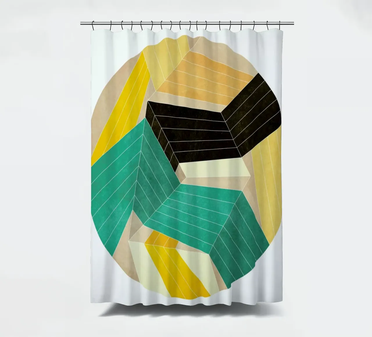 Lines Inside Duschvorhang von Abstract 888