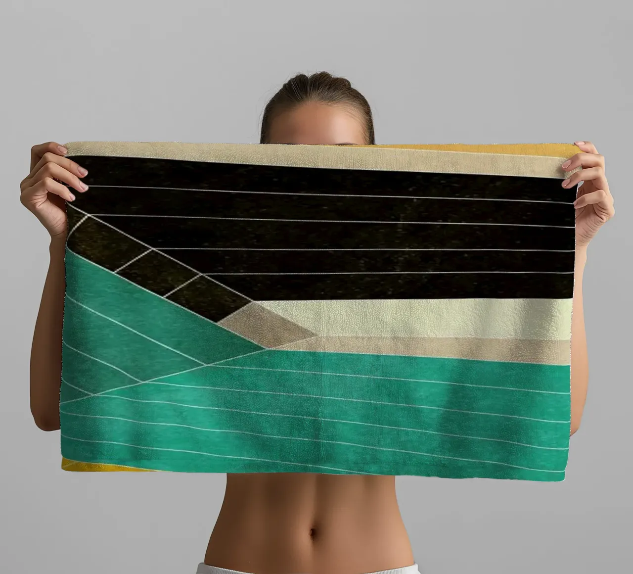 Lines Inside towel by Abstract 888