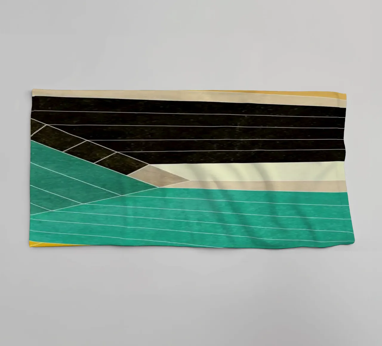 Lines Inside towel by Abstract 888