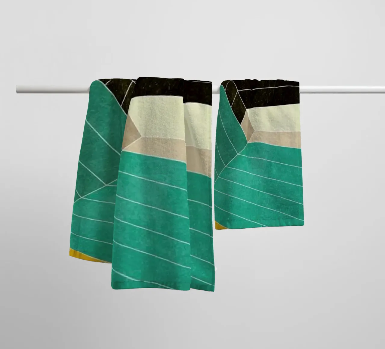 Lines Inside towel by Abstract 888