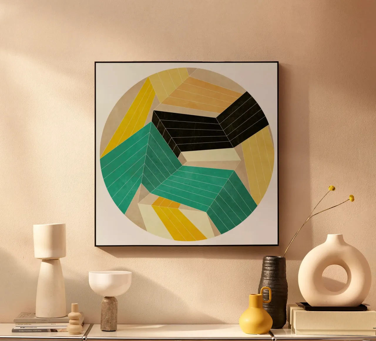 Lines Inside acryl van Abstract 888