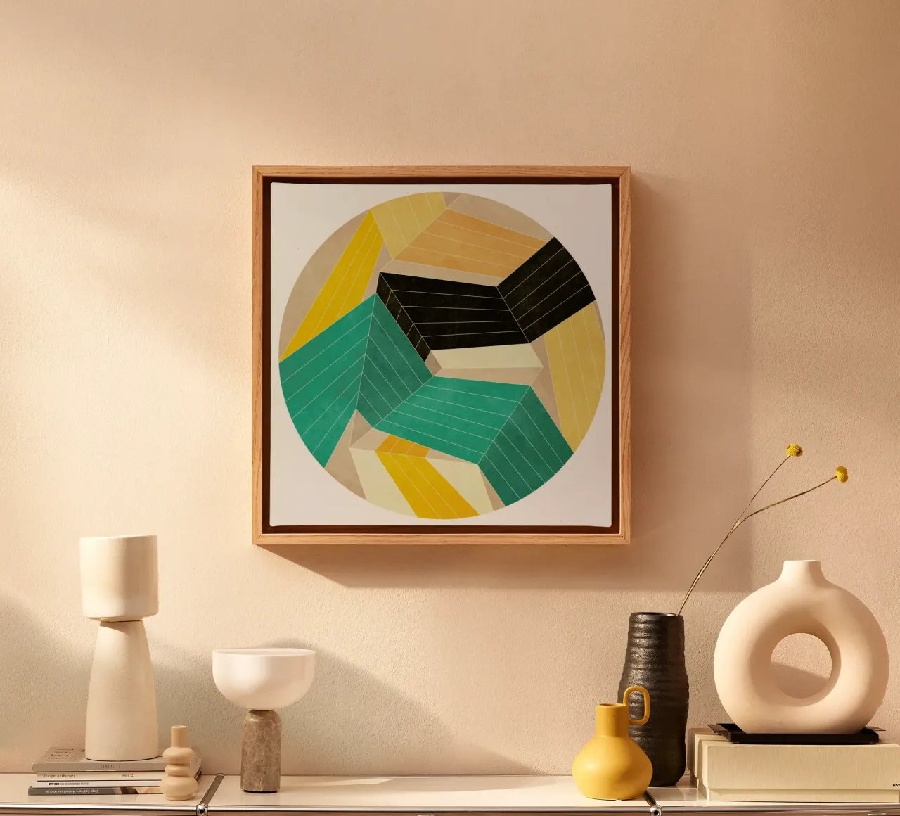 Lines Inside canvas by Abstract 888