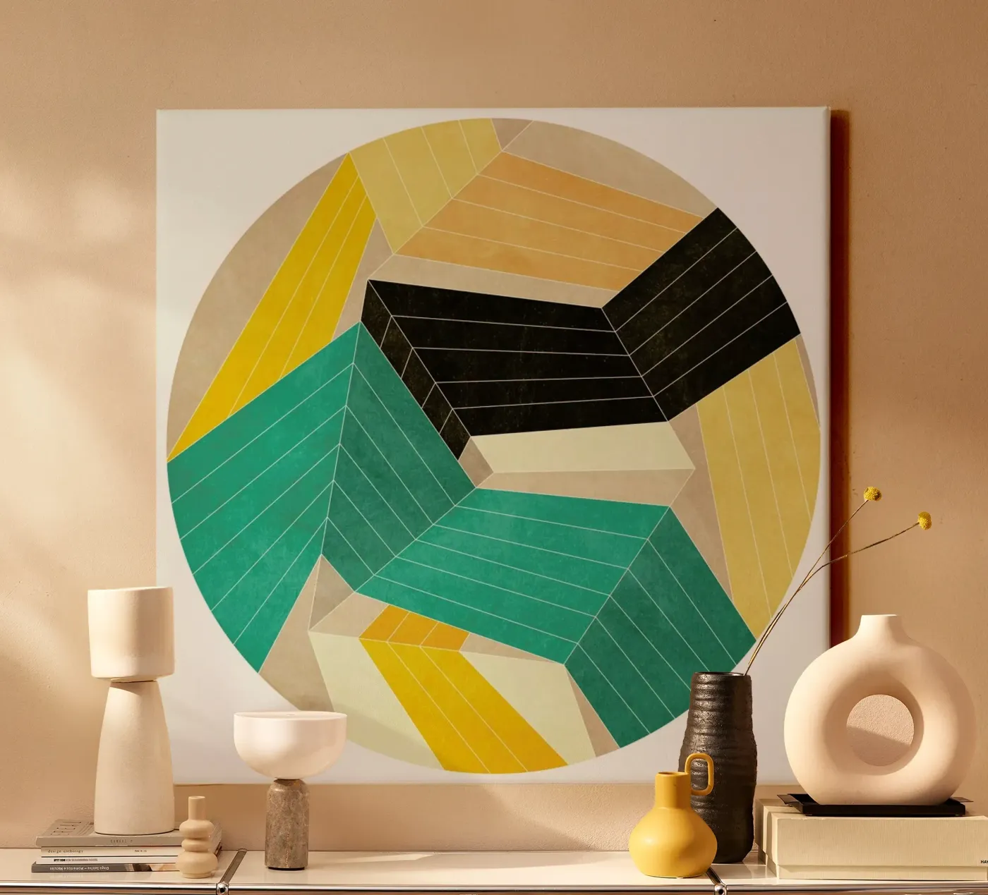 Lines Inside tela da Abstract Joy