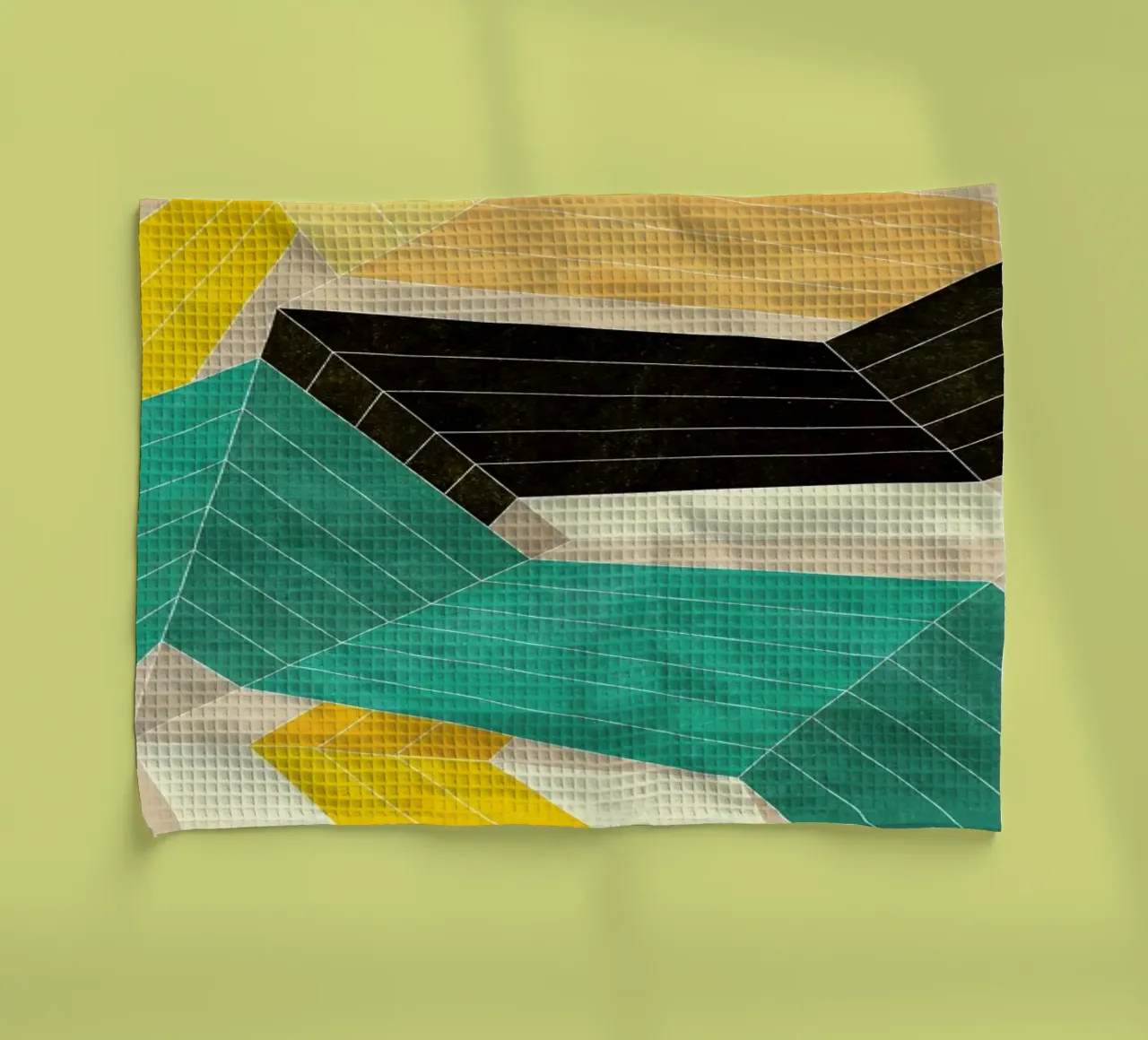 Lines Inside Geschirrtuch von Abstract 888