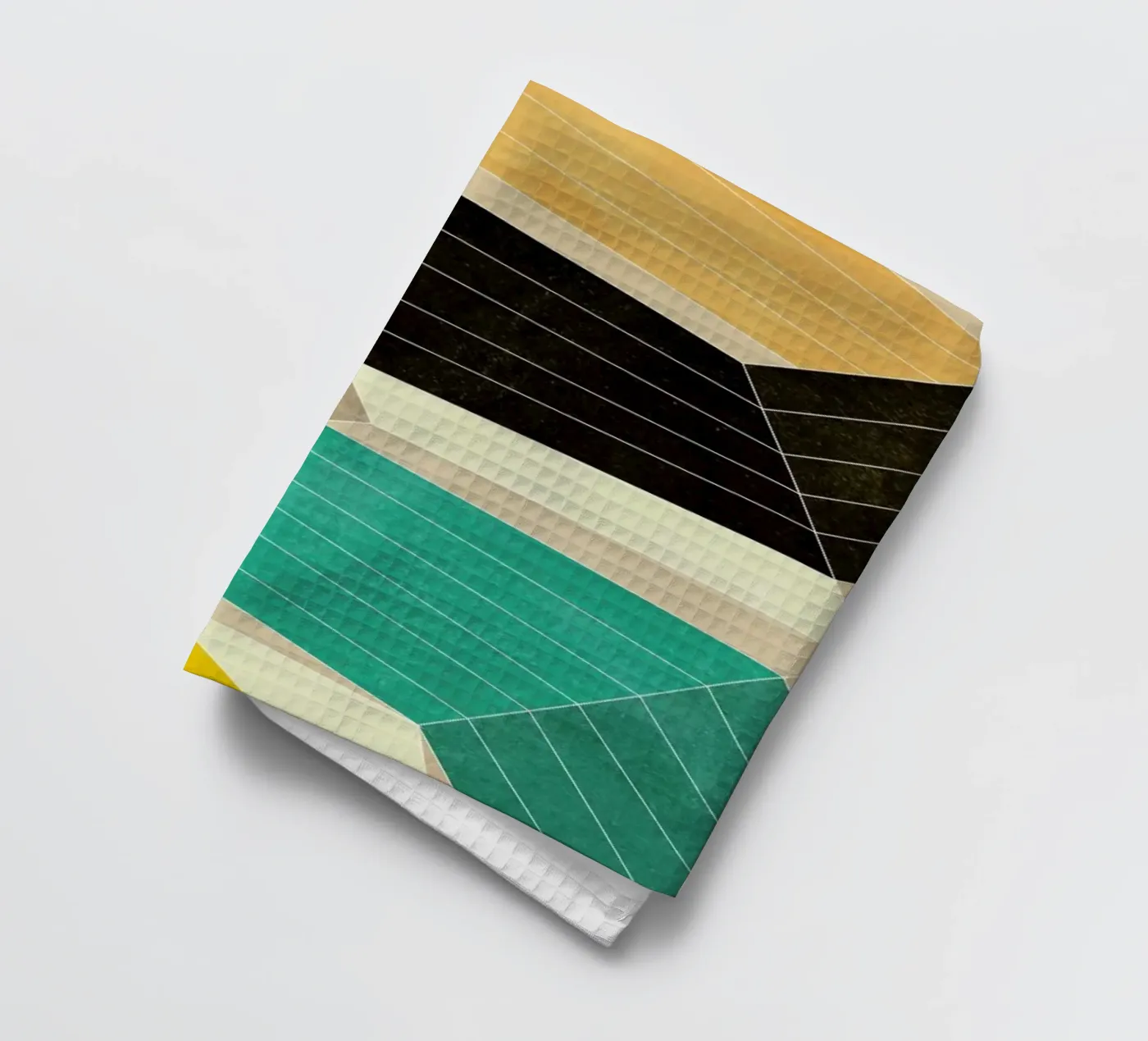 Lines Inside Geschirrtuch von Abstract Joy