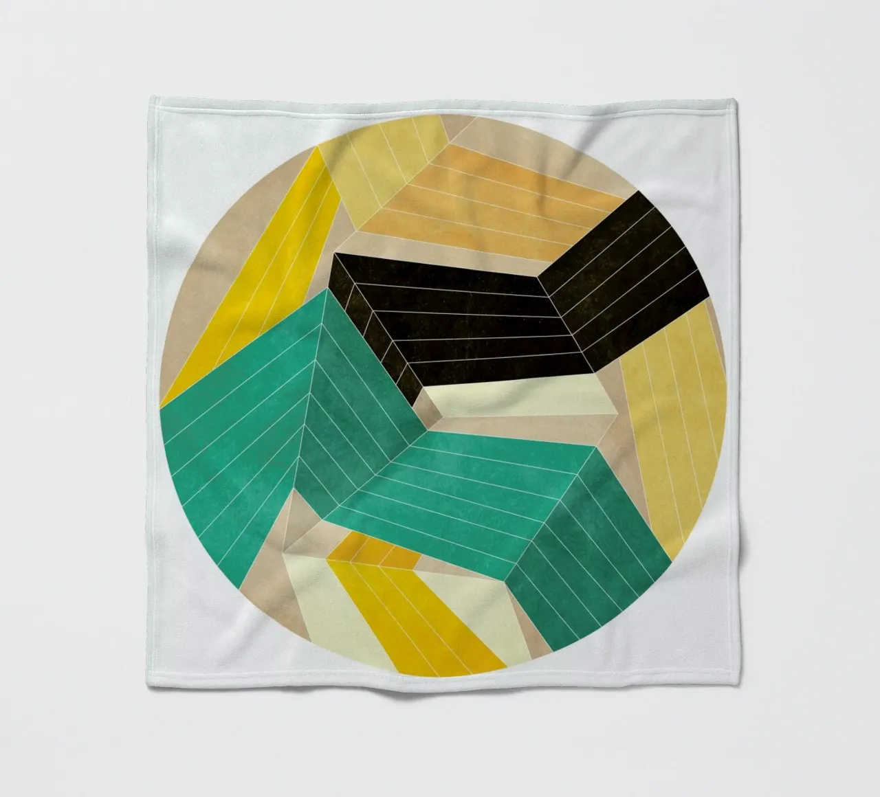 Lines Inside fleece blanket by Abstract 888