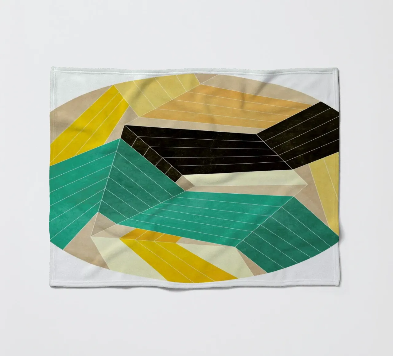 Lines Inside fleece blanket by Abstract 888
