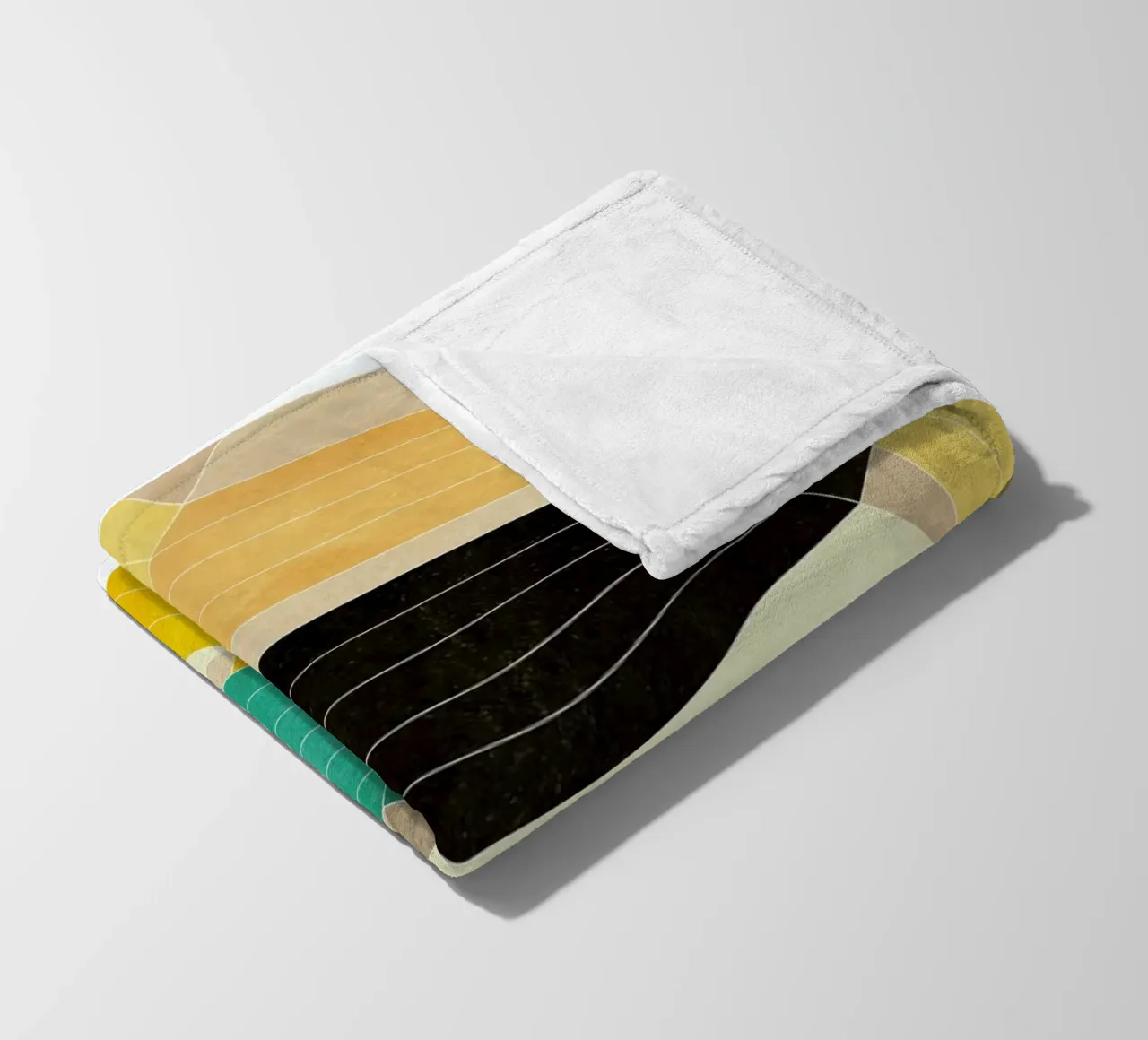 Lines Inside fleece blanket by Abstract 888