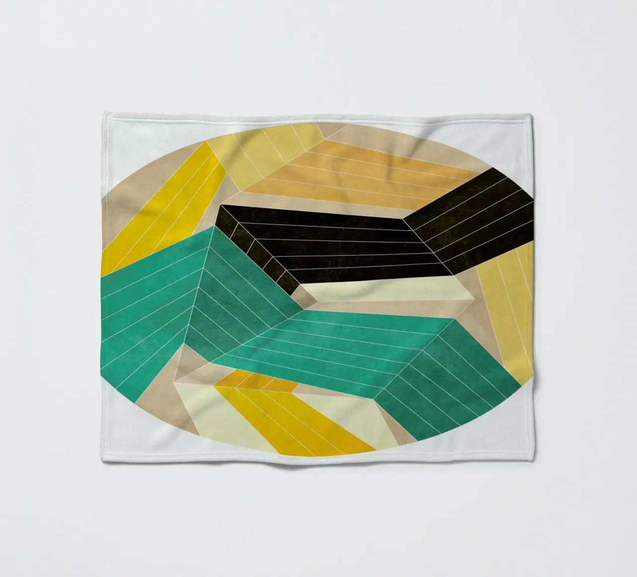 Lines Inside fleece blanket by Abstract 888