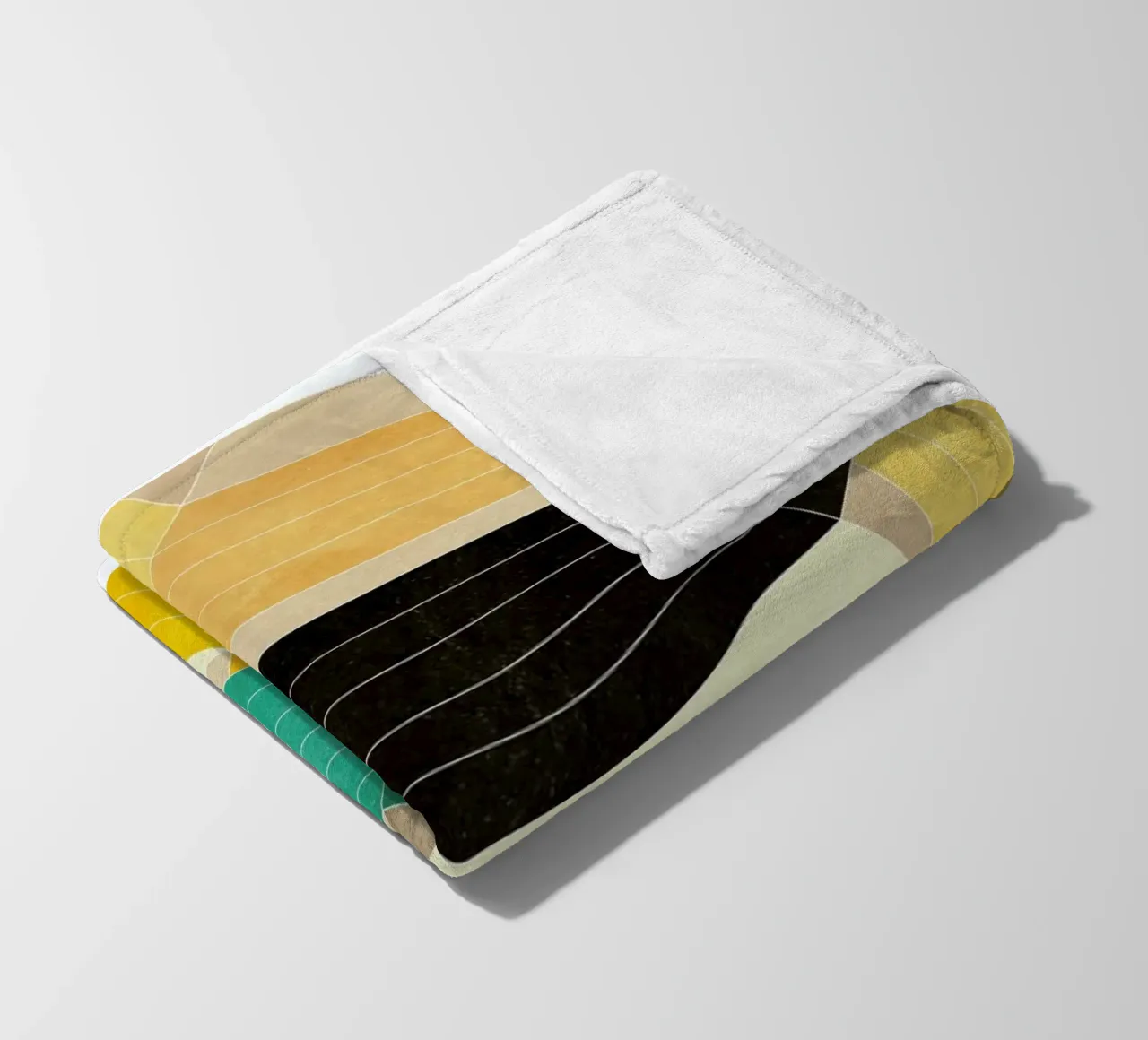 Lines Inside fleece blanket by Abstract 888