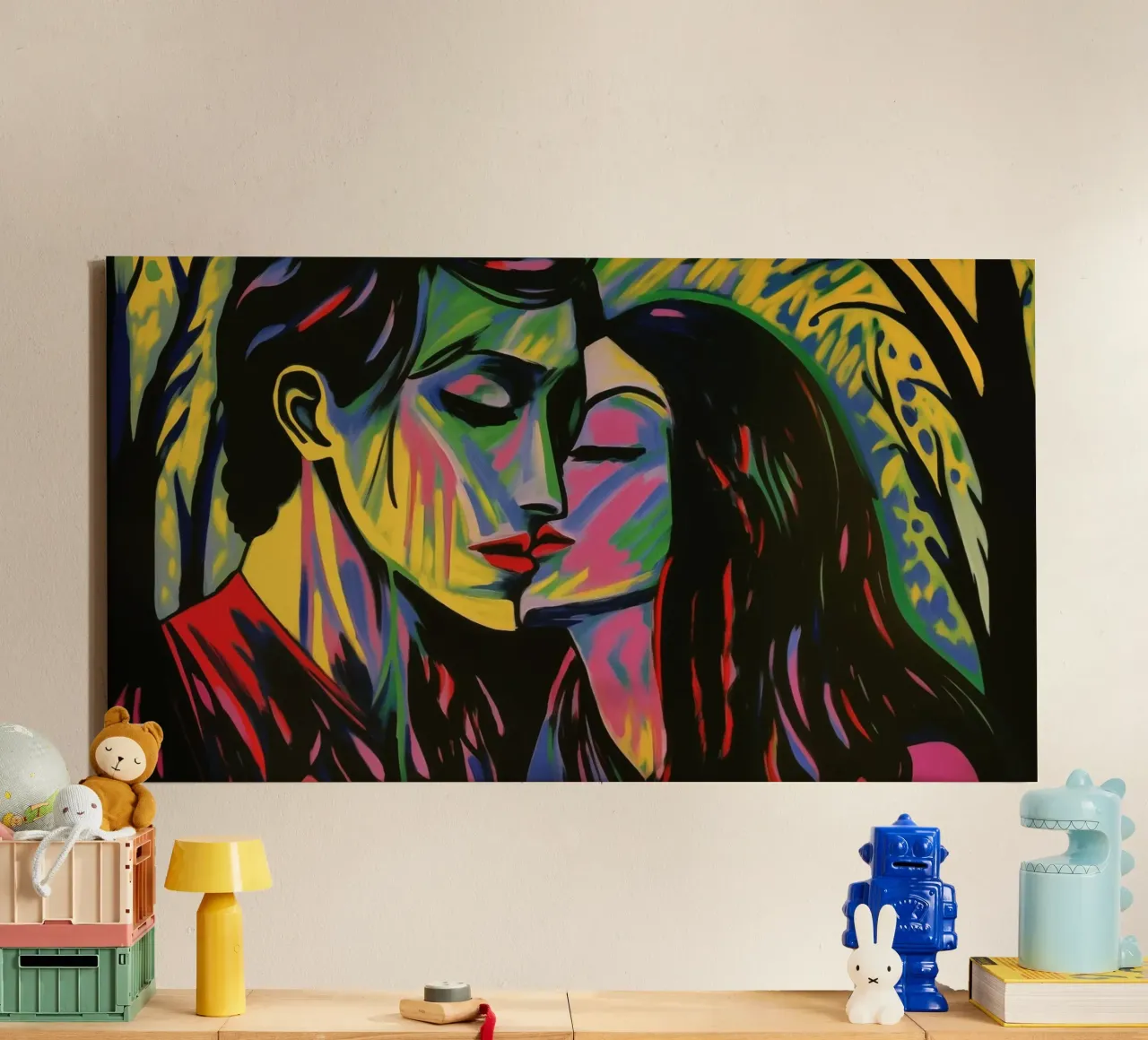 The last days of peace - Expressionism | 16:9 canvas with Floater frame by Autofocus