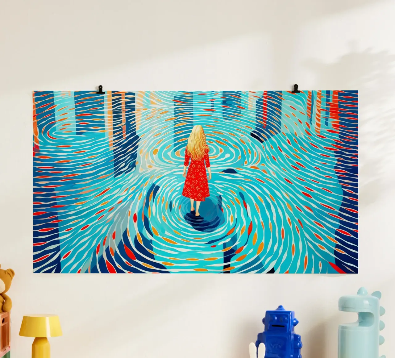 Giornata di pioggia in piscina | 16:9 poster da Autofocus