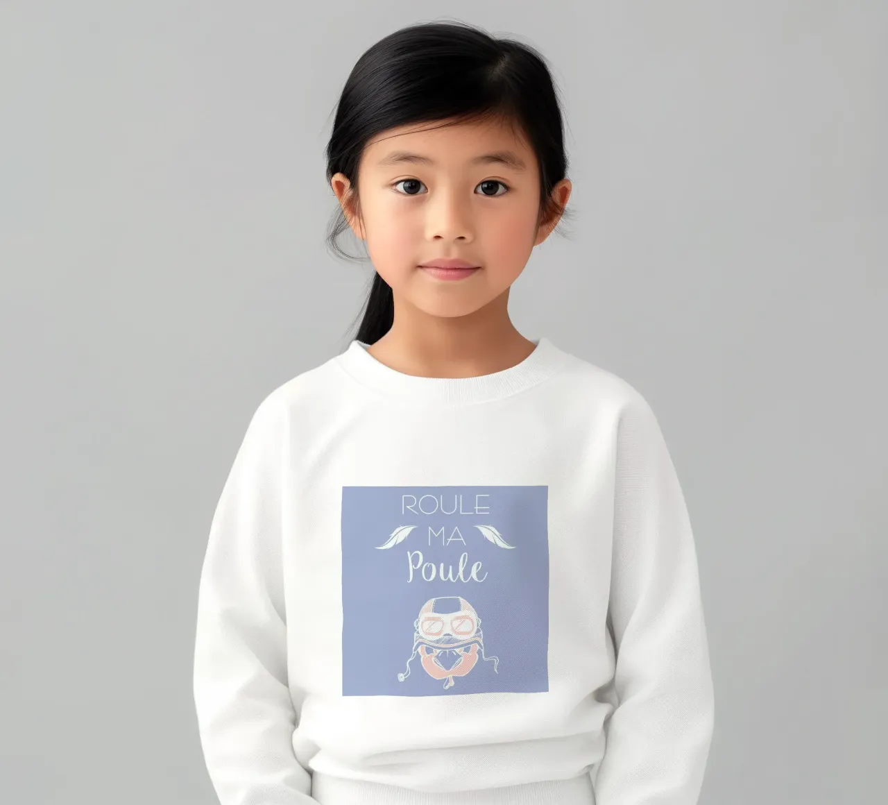 Roule ma poule kinder sweatshirt van P'tit Vélo