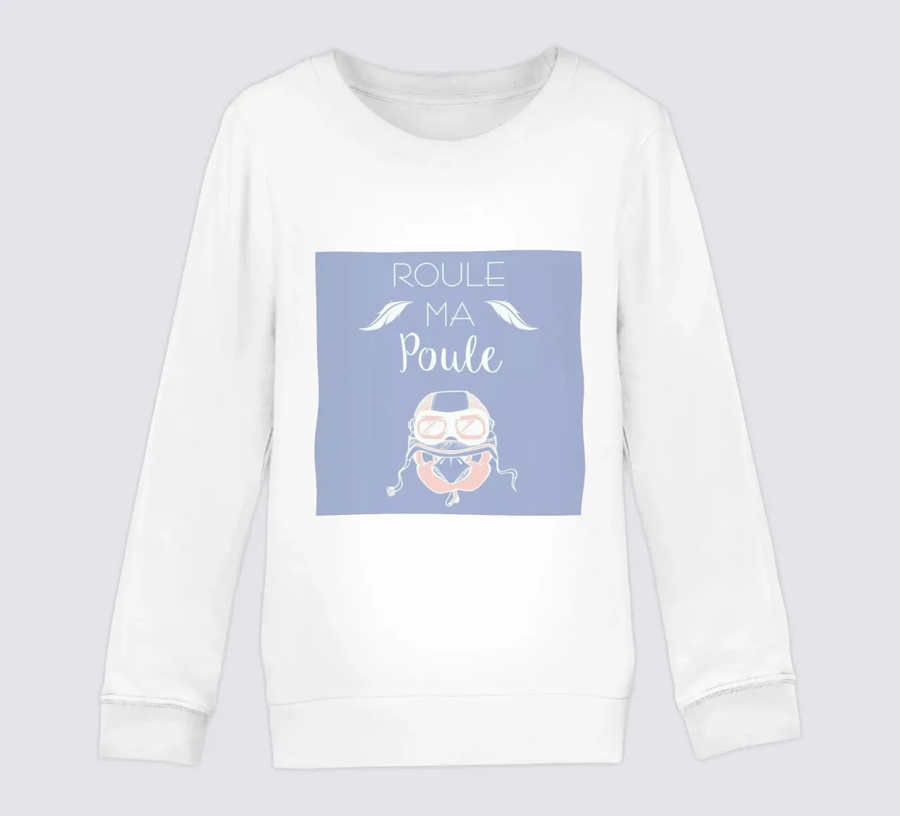 Roule ma poule kinder sweatshirt van P'tit Vélo