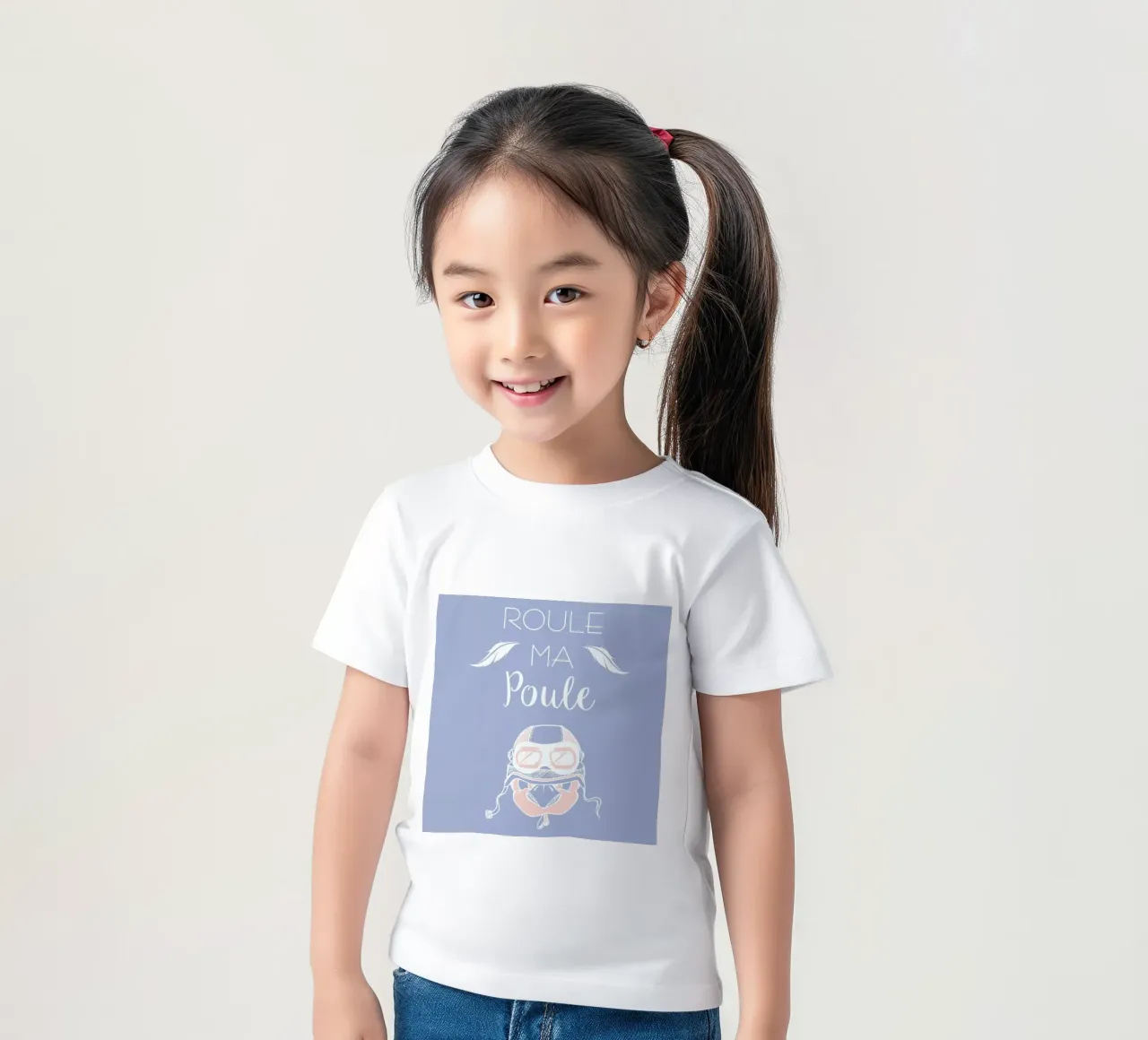Roule ma poule kids t-shirt by P'tit Vélo