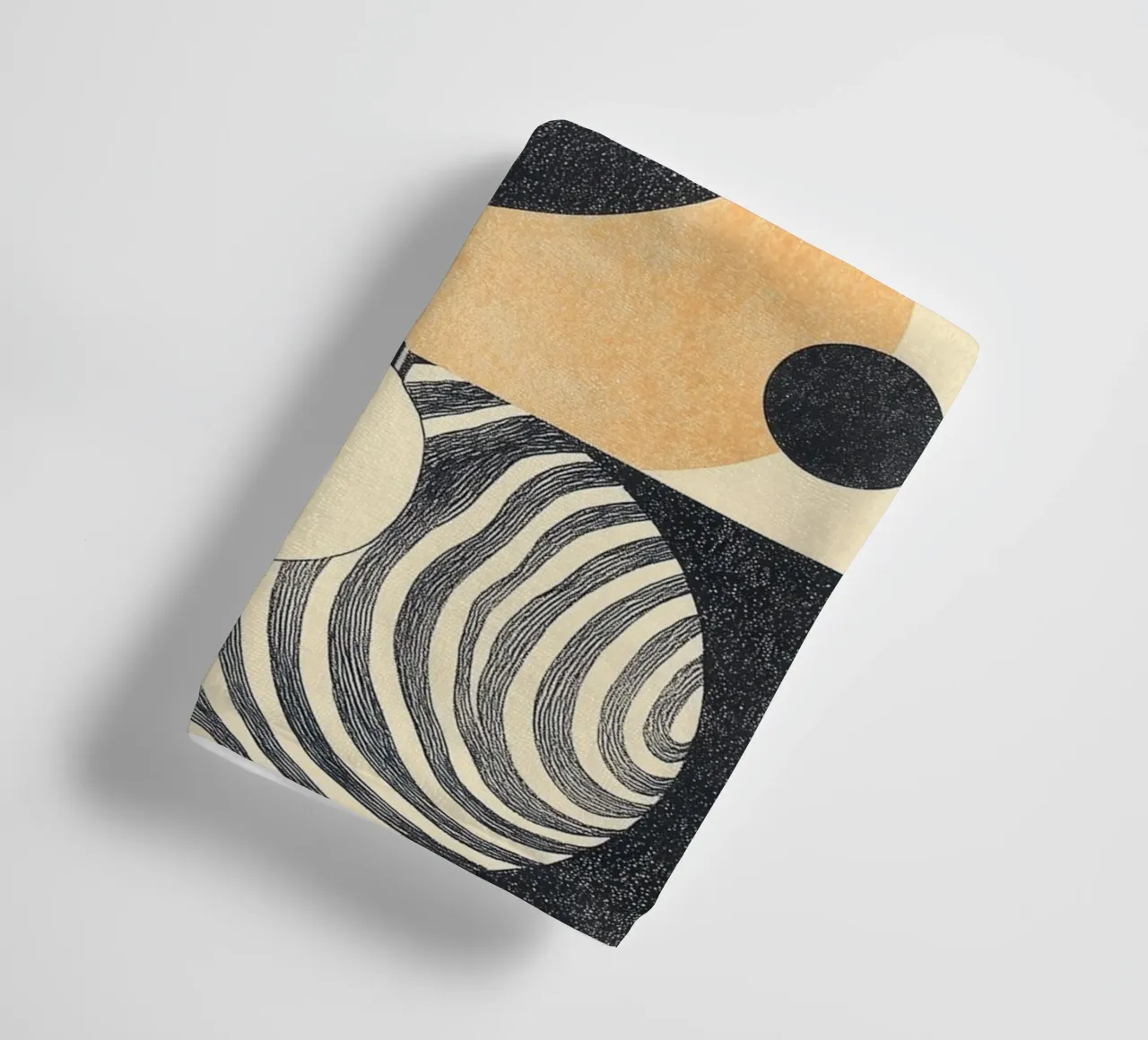 Modern Abstract Geometric towel by Melloi Art Print