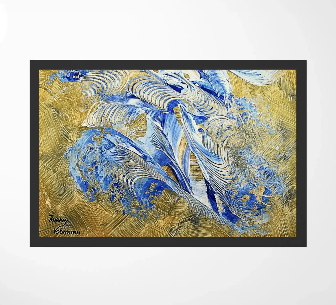 IDEAL GIFT 102 doormat by Thierry Vobmann Abstract painting
