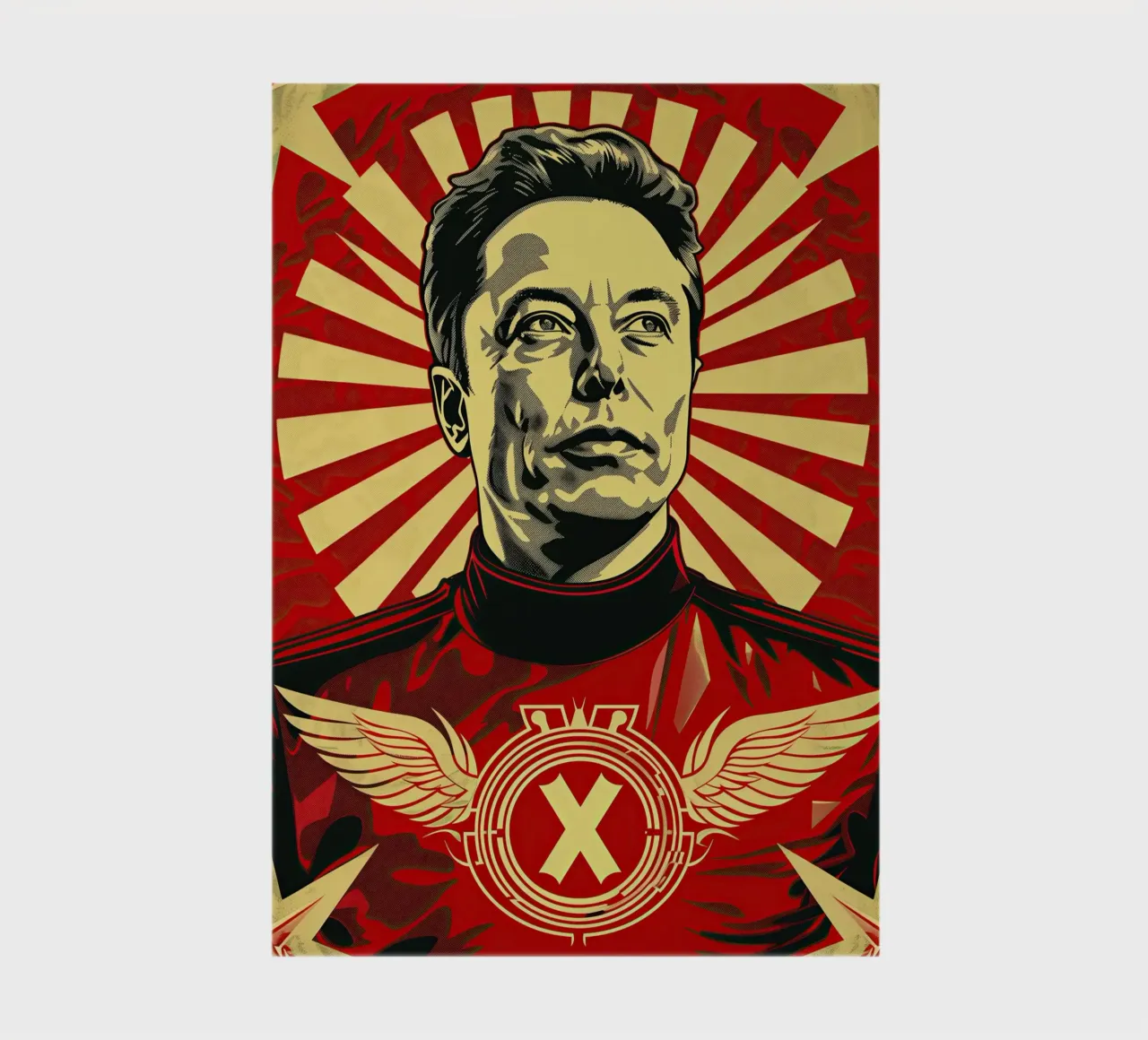 Elon Musk | Portrait as Super Hero notebook by Autofocus