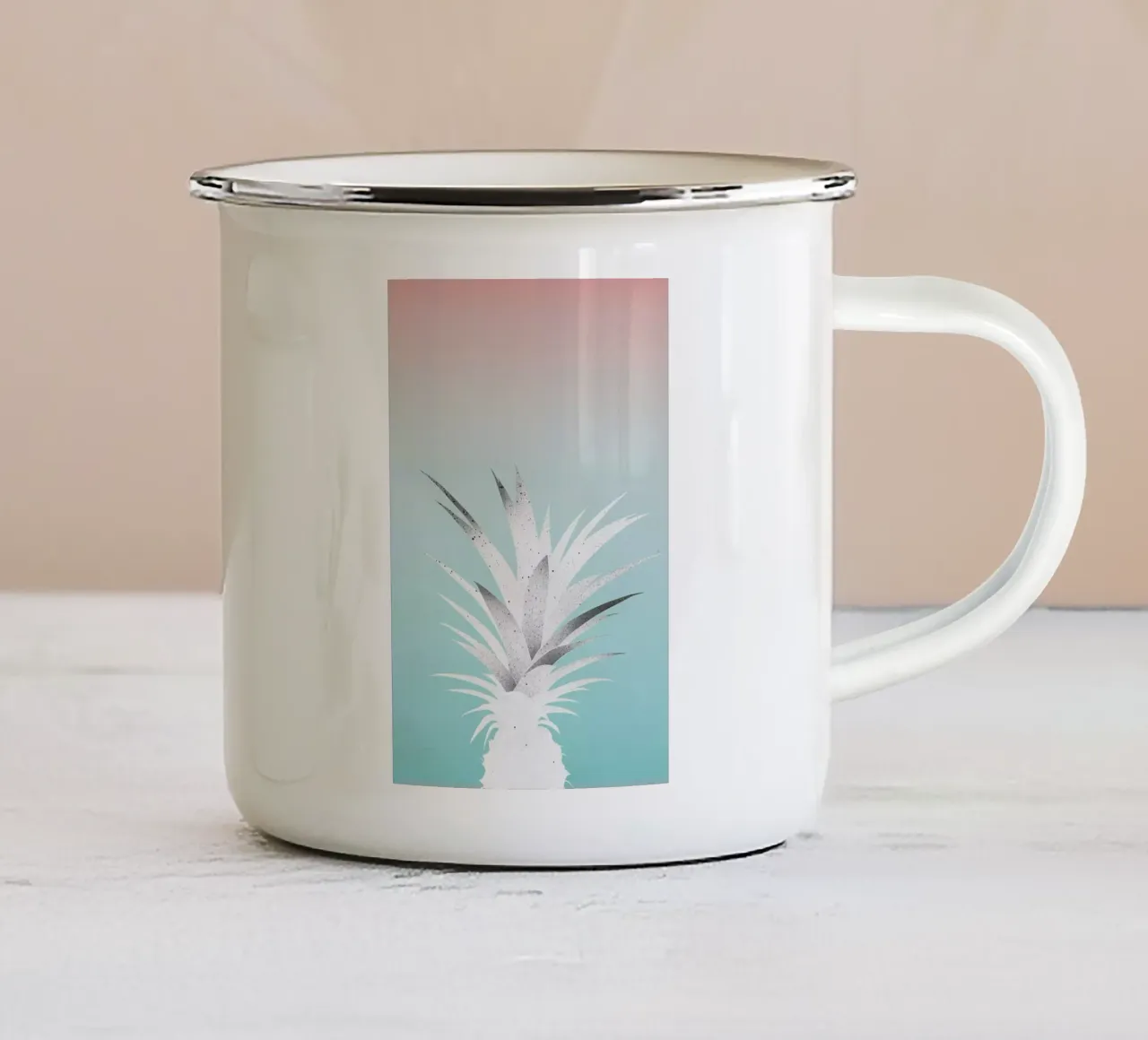 Ananas Comosus tazza in smalto da STUDIO LEEMO