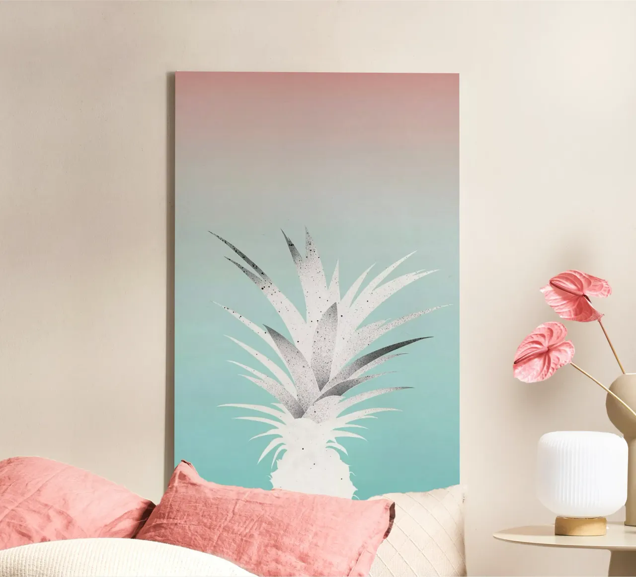 Ananas Comosus tela con Cornice a cassetta da STUDIO LEEMO
