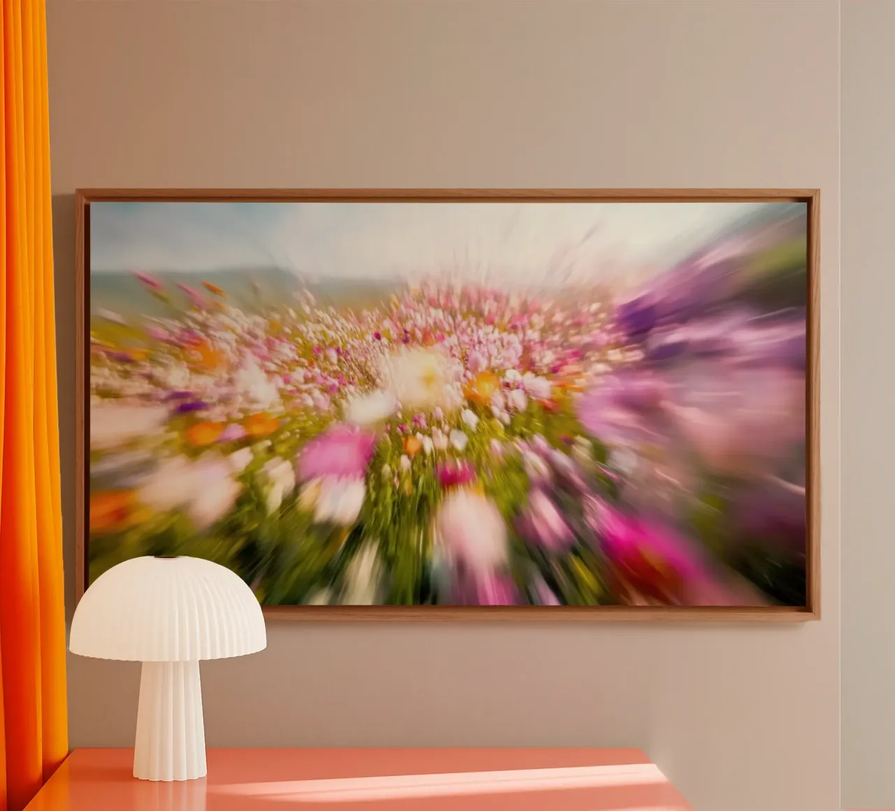 Paesaggio in fiore fugace tela da Modern Muse