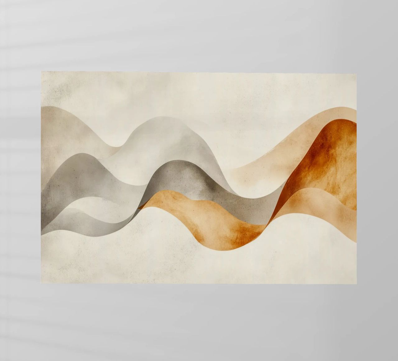 Serene Sands Whispering Waves Desert Bliss Harmony lámina retroiluminada de Modern Muse