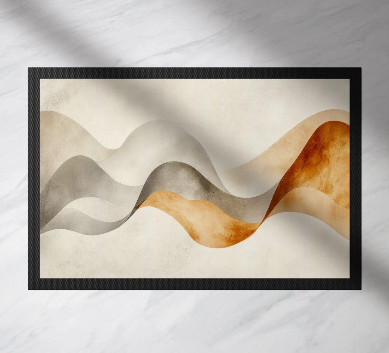 Serene Sands Whispering Waves Desert Bliss Harmony felpudo de Modern Muse