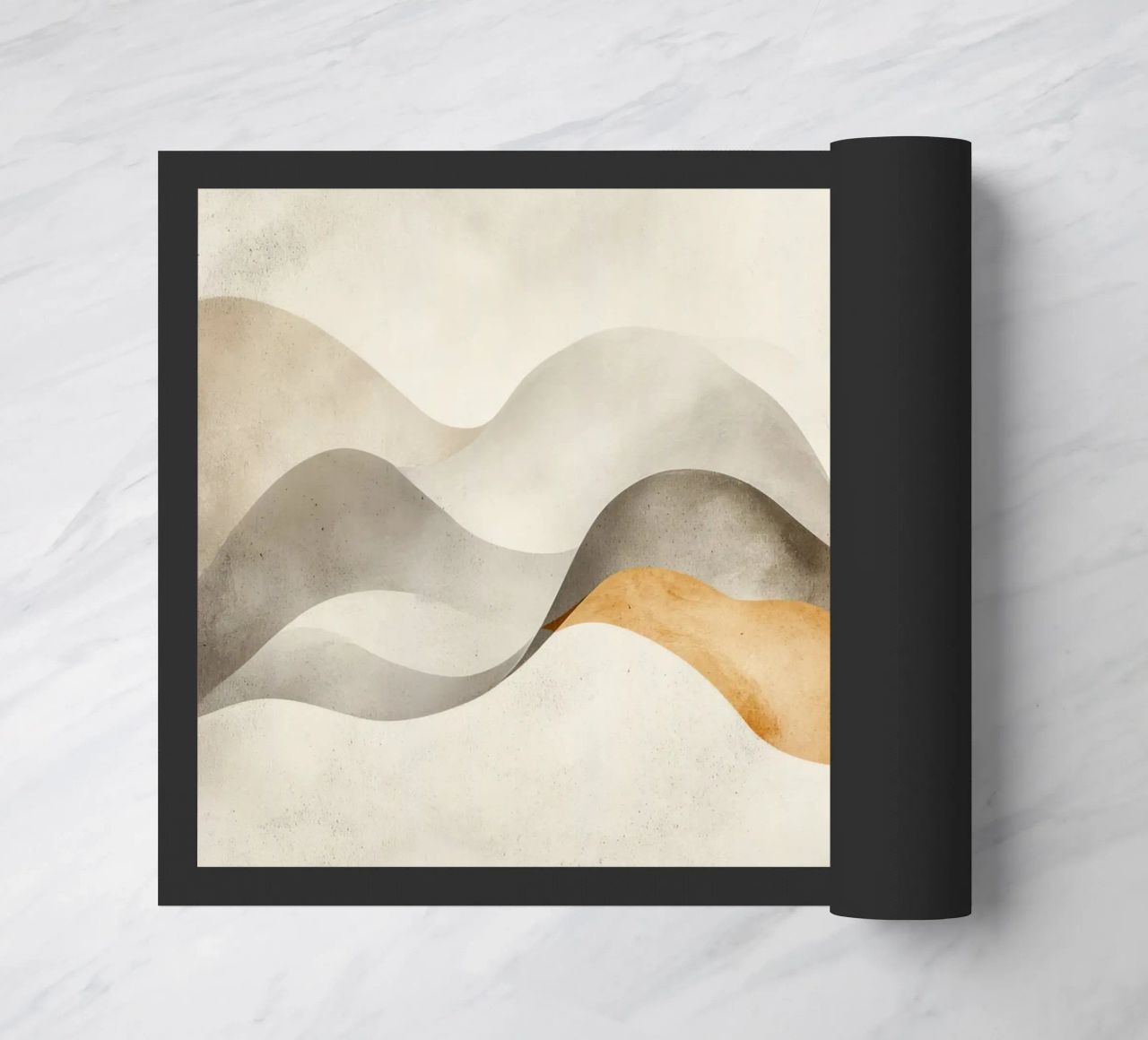Serene Sands Whispering Waves Desert Bliss Harmony felpudo de Modern Muse