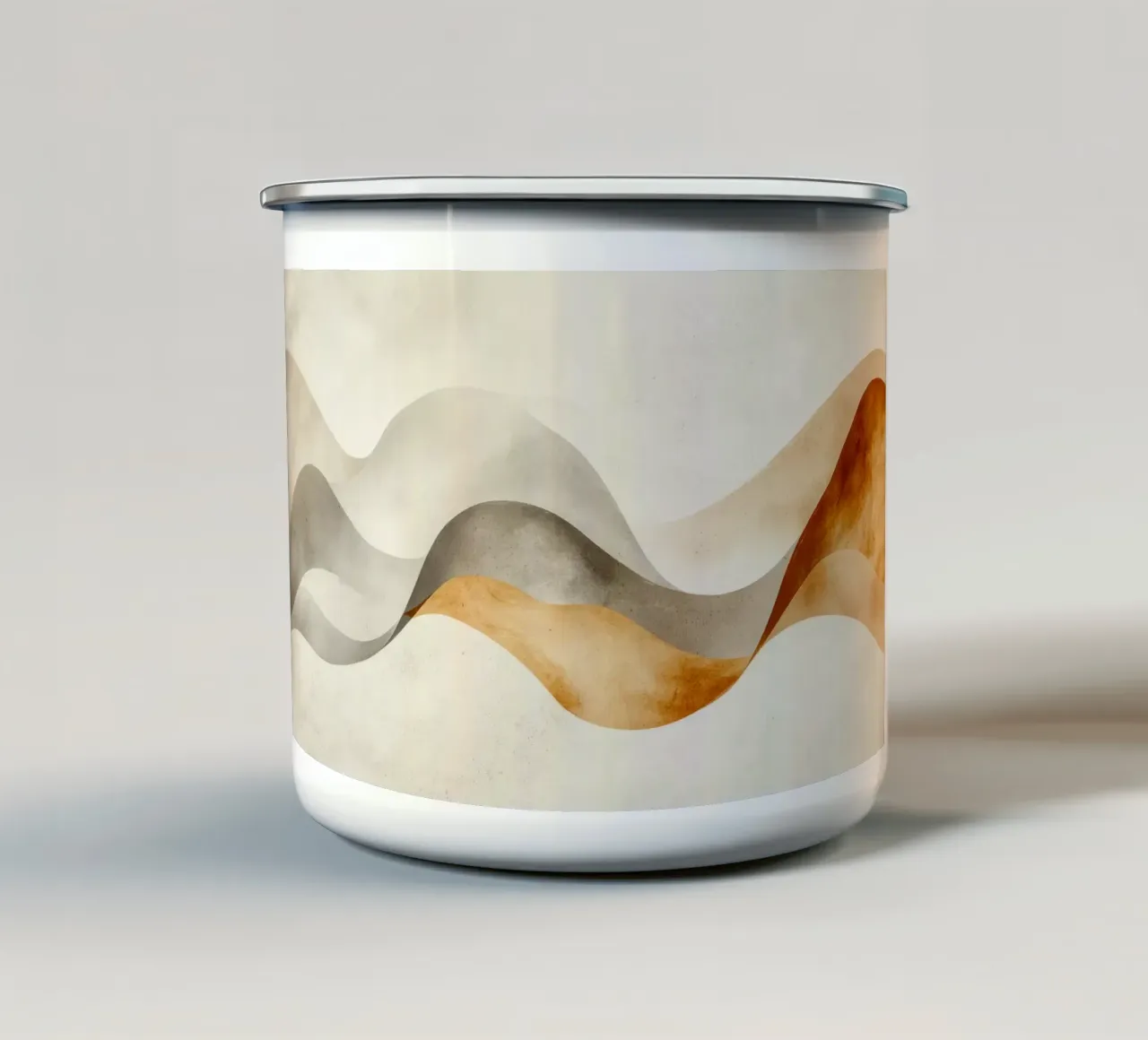 Serene Sands Whispering Waves Desert Bliss Harmony emaille mok van Modern Muse