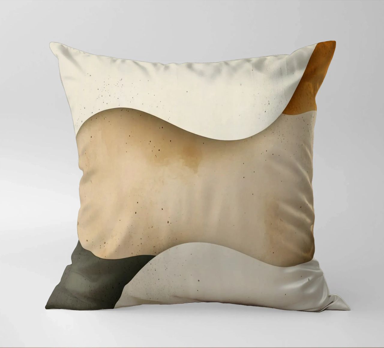 Gentle Ripples Serene Sands Whispering Desert Harmony decorative cushion by Modern Muse