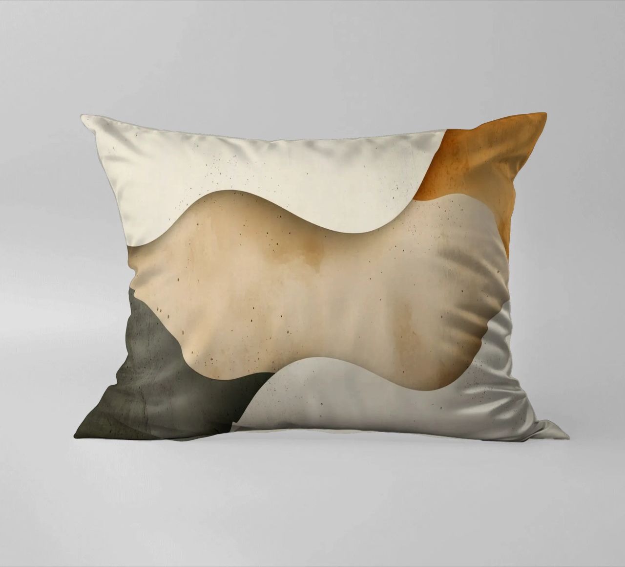 Gentle Ripples Serene Sands Whispering Desert Harmony decorative cushion by Modern Muse