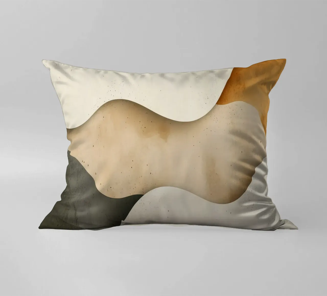 Gentle Ripples Serene Sands Whispering Desert Harmony decorative cushion by Modern Muse