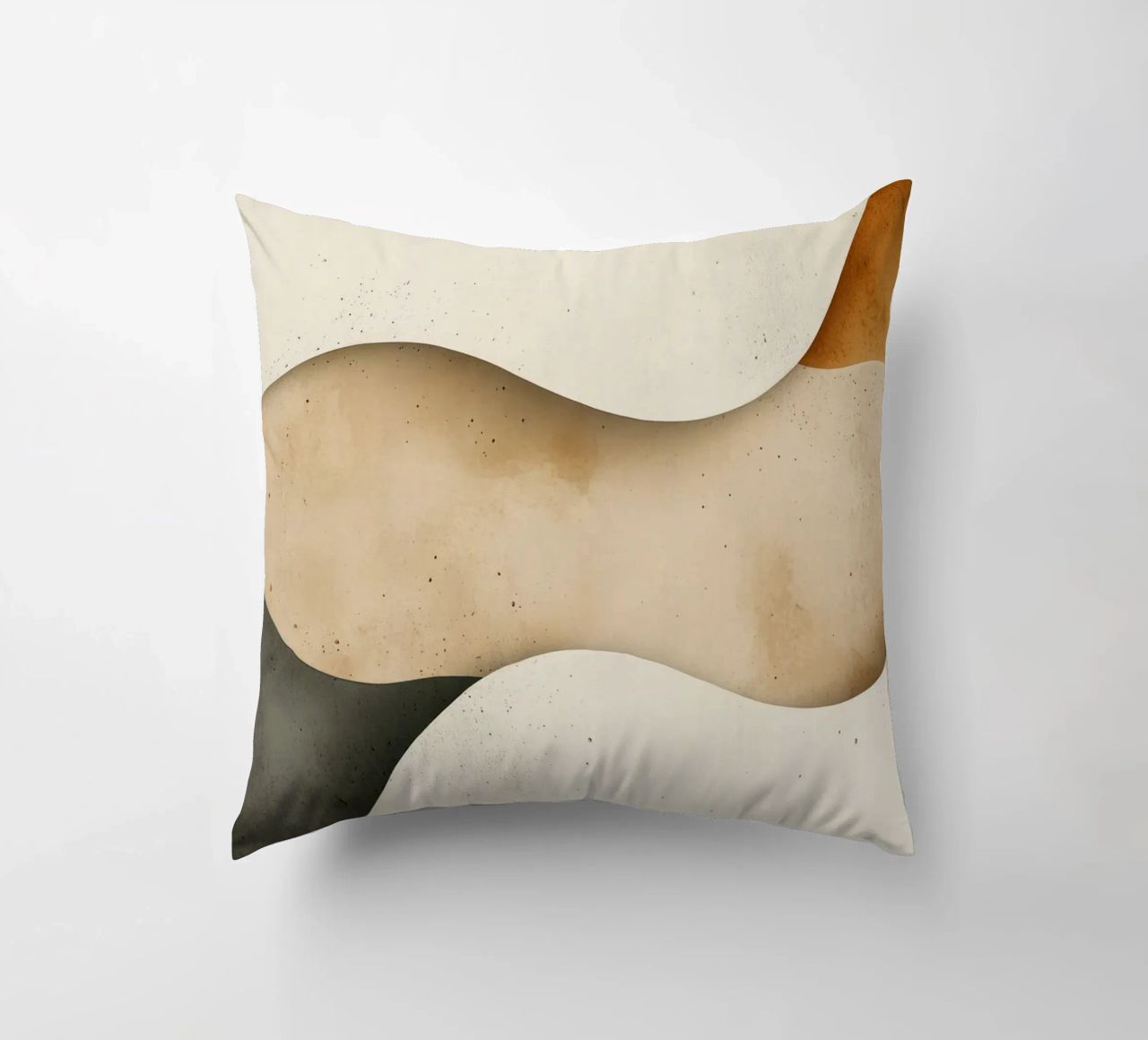 Gentle Ripples Serene Sands Whispering Desert Harmony decorative cushion by Modern Muse