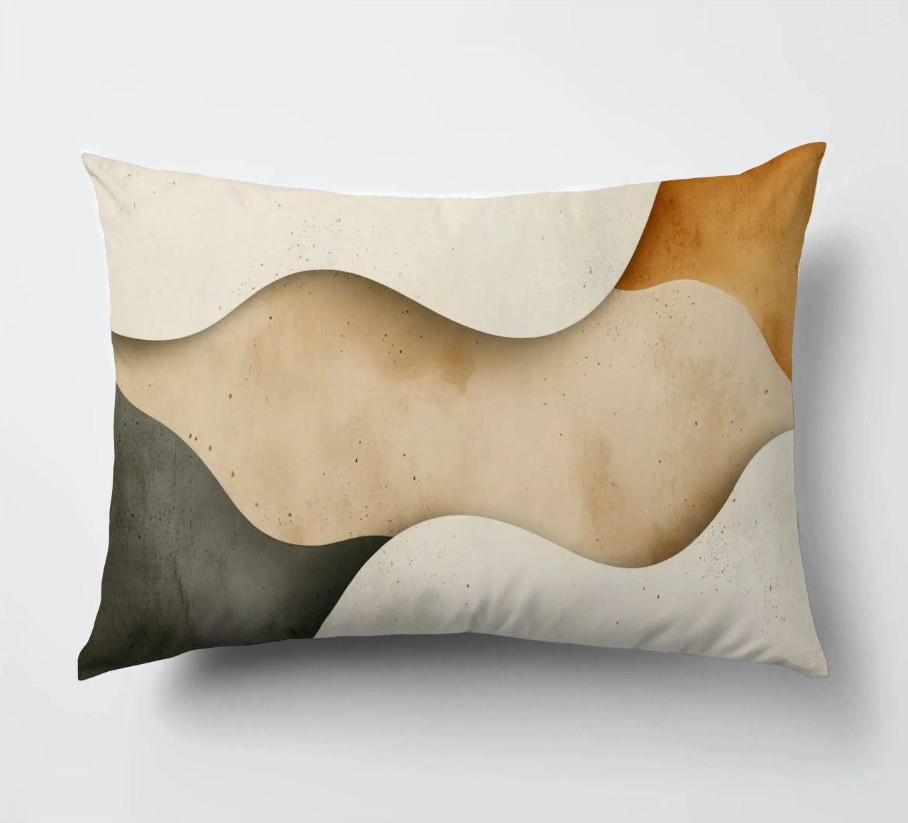 Gentle Ripples Serene Sands Whispering Desert Harmony decorative cushion by Modern Muse