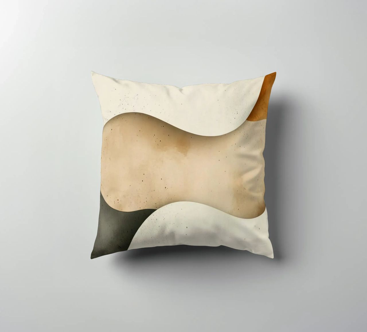 Gentle Ripples Serene Sands Whispering Desert Harmony decorative cushion by Modern Muse