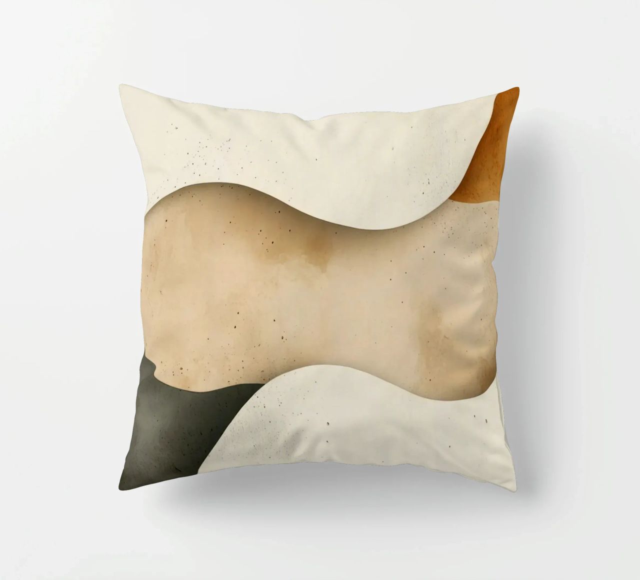 Gentle Ripples Serene Sands Whispering Desert Harmony decorative cushion by Modern Muse