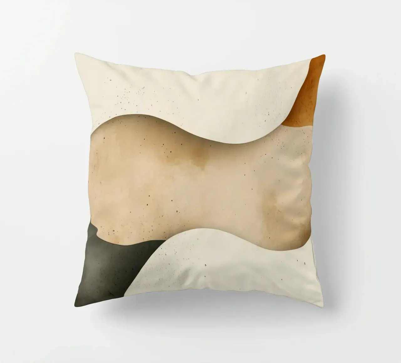 Gentle Ripples Serene Sands Whispering Desert Harmony decorative cushion by Modern Muse