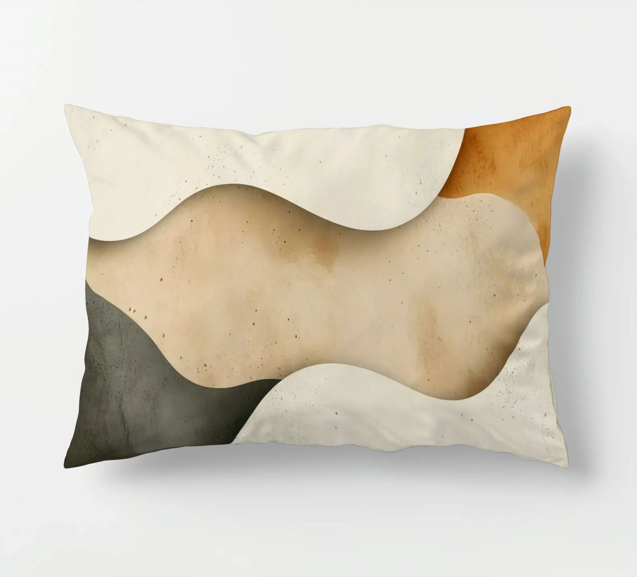 Gentle Ripples Serene Sands Whispering Desert Harmony decorative cushion by Modern Muse