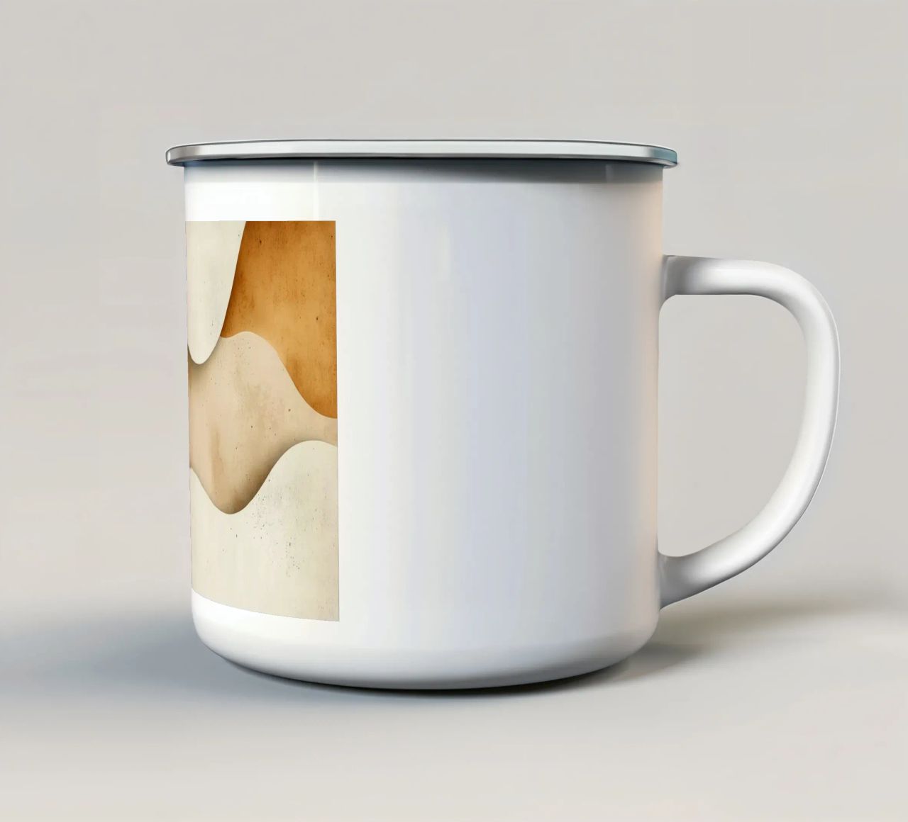 Delicati rivoli Sabbie serene Armonia del deserto sussurrante tazza in smalto da Modern Muse