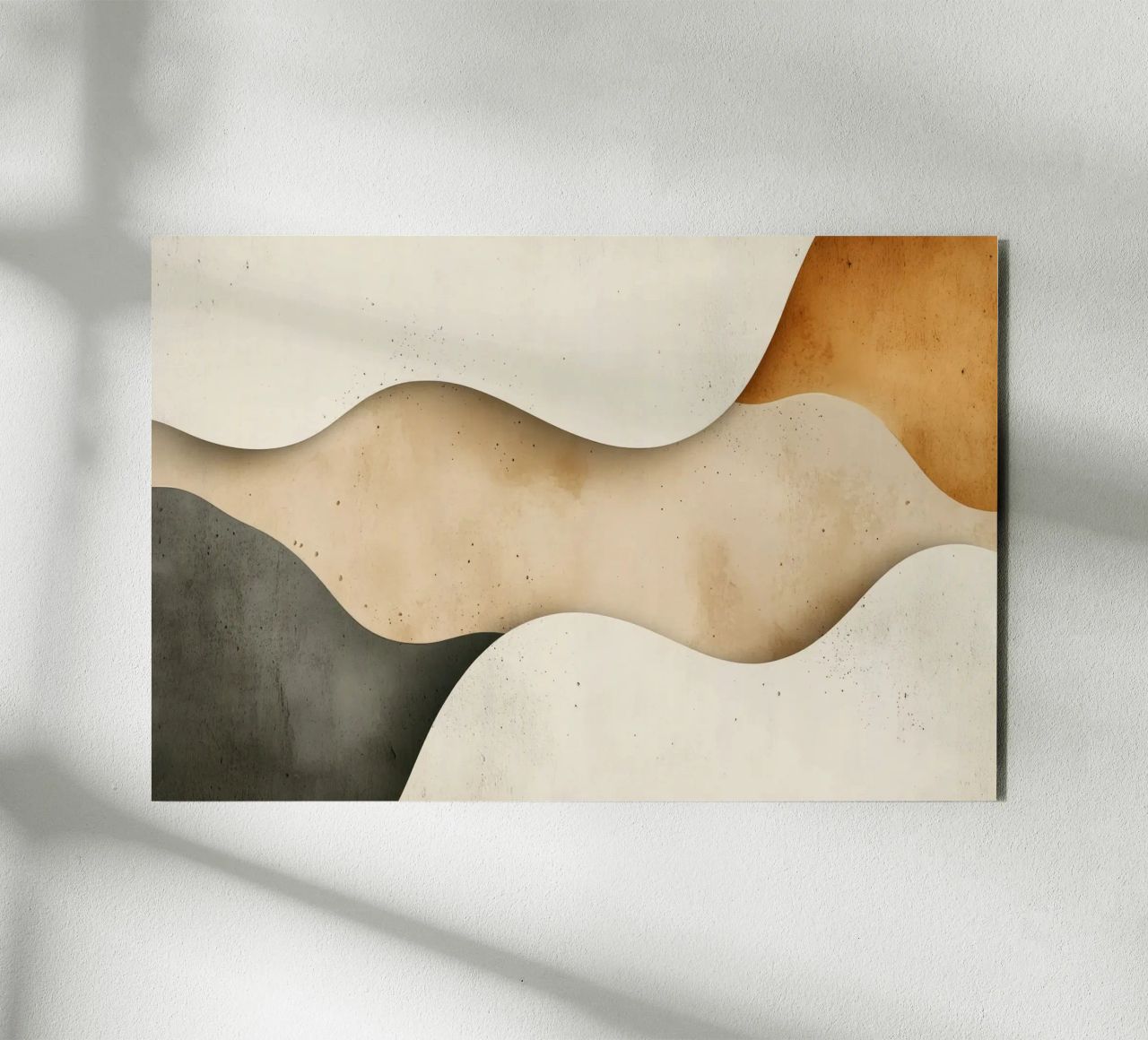 Delicati rivoli Sabbie serene Armonia del deserto sussurrante pannello forex da Modern Muse