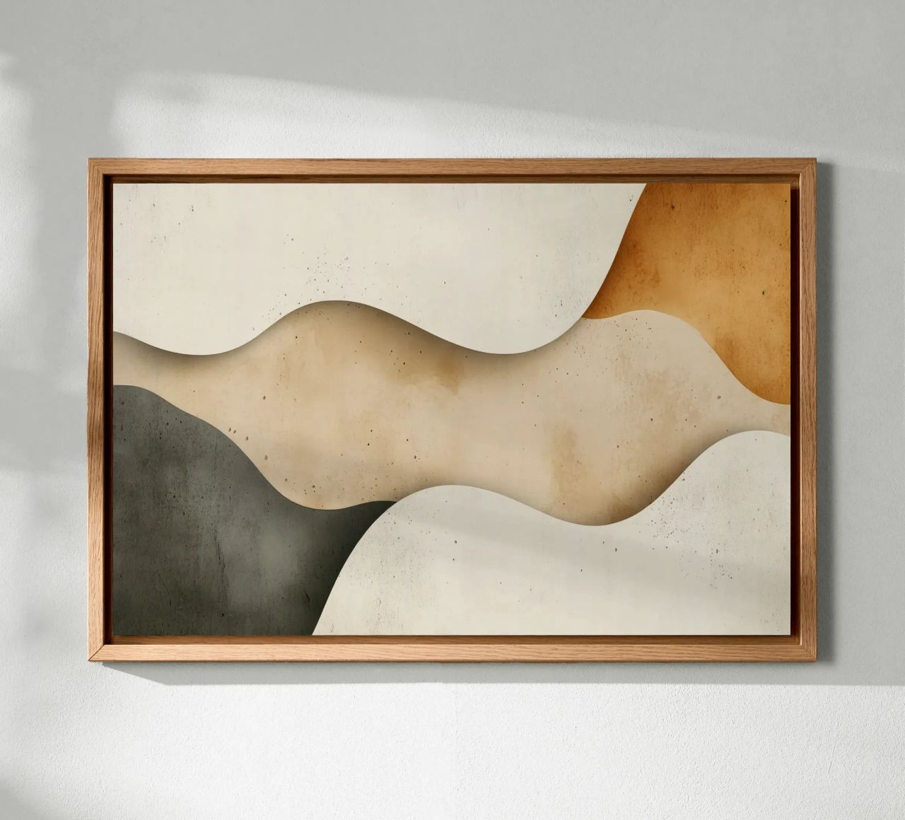 Sanftes Plätschern Gelassener Sand Flüsternde Wüstenharmonie Leinwand von Modern Muse