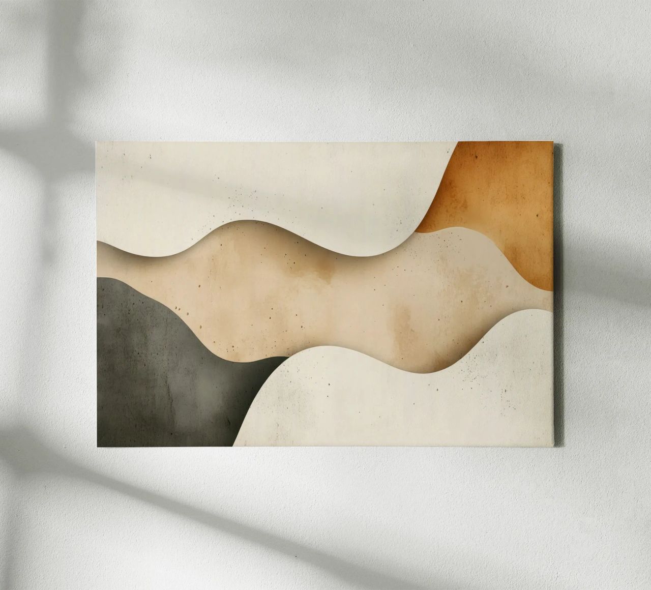 Sanftes Plätschern Gelassener Sand Flüsternde Wüstenharmonie Leinwand von Modern Muse