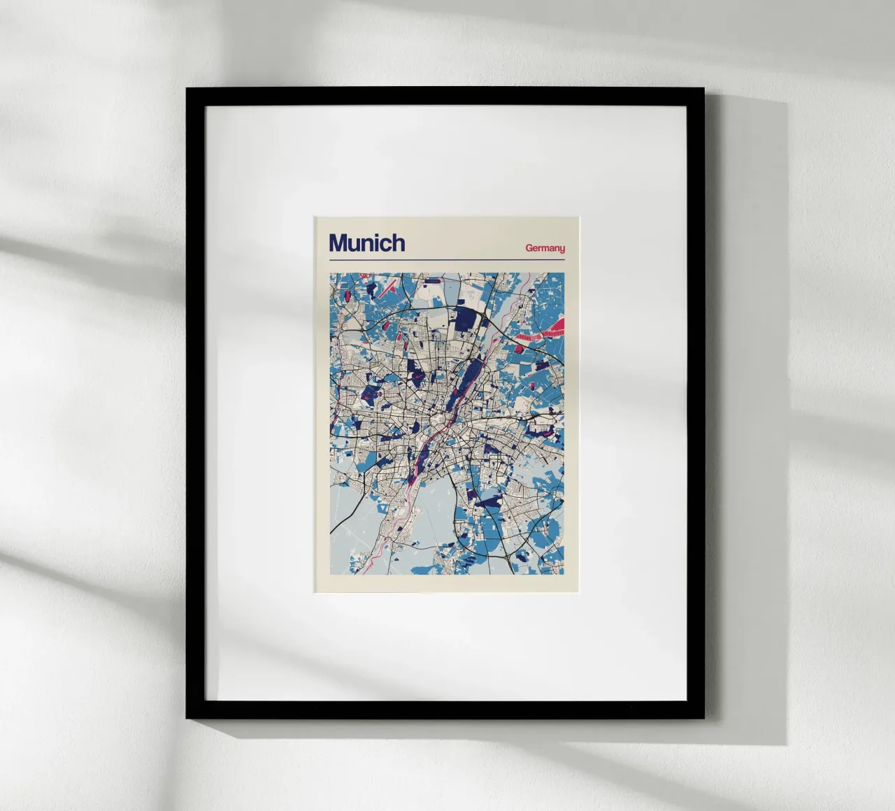 Momenti di Monaco poster con telaio in plastica da MOOODZART