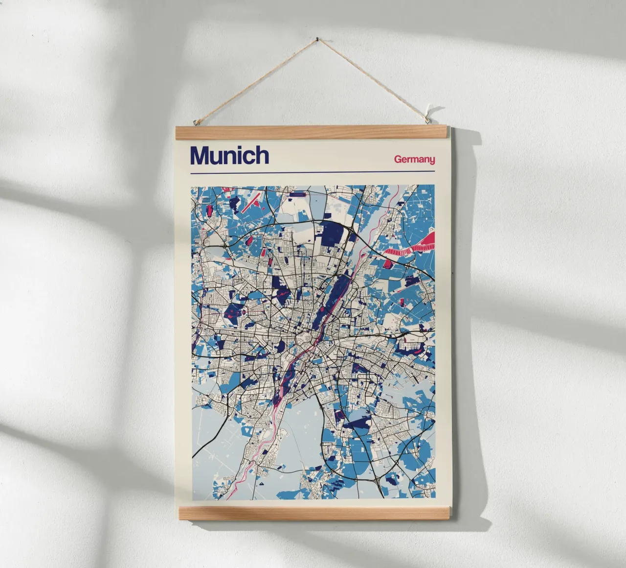 Momenti di Monaco poster con telaio in plastica da MOOODZART